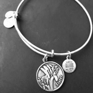 Silver “Sister” Alex and Ani Bracelet